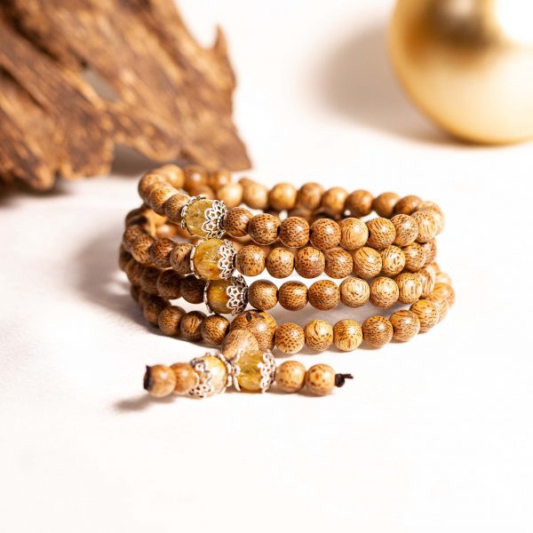 Vòng tay Trầm Hương 108 Ngọc Kim Bảo